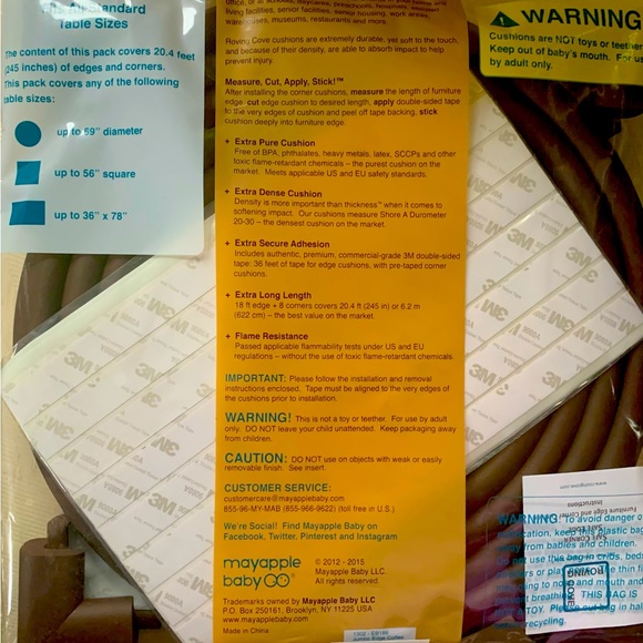 Edge Protector Roving Cove Table/Furniture Edge & Corner Protector🐣 - Picture 6 of 7